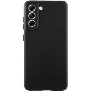 Чехол TPU GETMAN Liquid Silk Full Camera для Samsung Galaxy S21 (Черный)