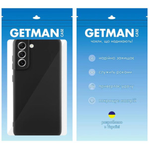 Чехол TPU GETMAN Liquid Silk Full Camera для Samsung Galaxy S21 – Черный
