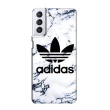 Чехлы Адидас для Samsung Galaxy S21 (AlphaPrint) (Адидас на мраморе)