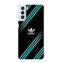 Чехлы Адидас для Samsung Galaxy S21 (AlphaPrint) (Адидас с полосами)