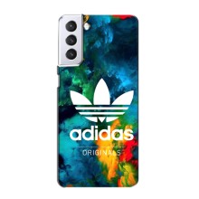 Чехлы Адидас для Samsung Galaxy S21 (AlphaPrint) (Яркий Адидас)