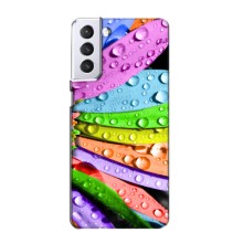 Чехлы (ART) Цветы на Samsung Galaxy S21 (VPrint) (Семицветик)