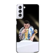 Чехлы Лео Месси Аргентина для Samsung Galaxy S21 (Кубок Мира)