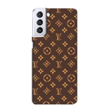 Чохли Луі Вітон для Samsung Galaxy S21 (AlphaPrint - LOUIS VUITTON) (фон LOUIS VUITTON)