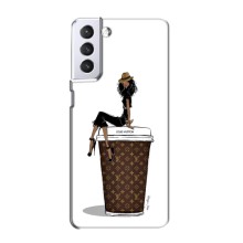 Чохли Луі Вітон для Samsung Galaxy S21 (AlphaPrint - LOUIS VUITTON) (кава LOUIS VUITTON)