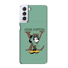 Чохли Луі Вітон для Samsung Galaxy S21 (AlphaPrint - LOUIS VUITTON) (Міккі Маус LV)