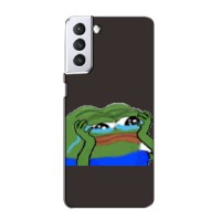 Чехлы с картинкой  Жаба Мем на Samsung Galaxy S21 (Плач лягушки)