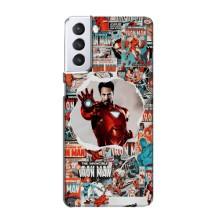 Чехлы с героями Марвел Samsung Galaxy S21 (VPrint)
