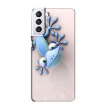 Чехлы с изображением разных животных для Samsung Galaxy S21 (Геккон)