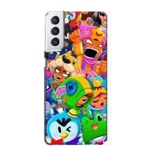 Чехлы Brawl Stars для Samsung Galaxy S21 (AlphaPrint)