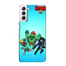 Чехлы Brawl Stars для Samsung Galaxy S21 (AlphaPrint)