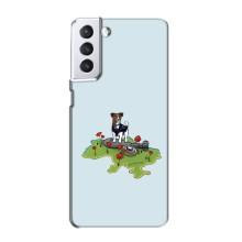 Чехлы с картинкой собаки Патрон для Samsung Galaxy S21 (AlphaPrint) (Сапер Пес)