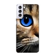 Чехлы с Котиками для Samsung Galaxy S21 (VPrint) (Глаз кота)