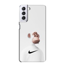 Чехлы с Обезьянами NFT для Samsung Galaxy S21 (AlphaPrint) (обезьяна NFT Nike)