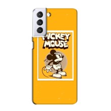 Чехлы с принтом Микки Маус на Samsung Galaxy S21 – Испуганный Микки