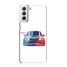 Чохол BMW для Samsung Galaxy S21 (BMW на білому)