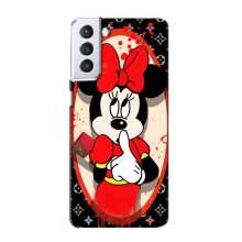 Чехол Disney Mouse Samsung Galaxy S21 (PREMIUMPrint) (Минни Маус ЛВ)