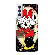 Чехол Disney Mouse Samsung Galaxy S21 (PREMIUMPrint) (Минни peace)