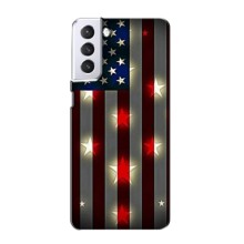 Чохол Прапор USA для Samsung Galaxy S21 (Прапор США 2)