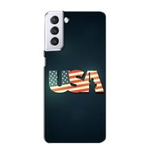 Чехол Флаг USA для Samsung Galaxy S21 – USA