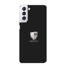 Чехол Майнкрафт на Samsung Galaxy S21 (AlphaPrint) Minecraft (Овечка Майнкрафт)