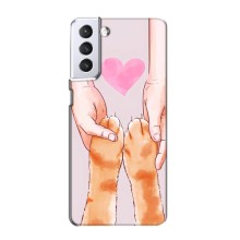 Чехол на Самсунг С21 с Котами (VPrint) (Любовь к котикам)