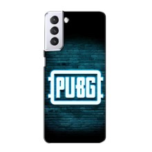 Чехол PUBG для Самсунг С21 (AlphaPrint) (Лого PUBG)