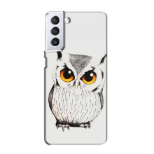 Чехол с птицами на Samsung Galaxy S21 (VPrint) (Милая Сова)