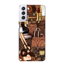 Чехол Стиль Louis Vuitton на Samsung Galaxy S21 (Мода Луи Виттон)