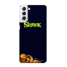 Чехол с мультфильмом Шрек на Samsung Galaxy S21 – Шрек лого