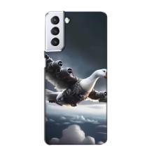 Чехол с мемом Тралалело тралала на Samsung Galaxy S21 (Бомбардини гусини)