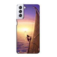 Чехол с мультфильмом Моана Samsung Galaxy S21 (Моана в море)