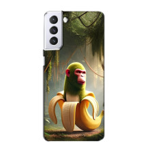 Чохол з мемами траралело тралала для Samsung Galaxy S21 – Шимпанзіні бананіні