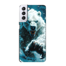 Чехол с картинкой «Хищники» для Samsung Galaxy S21 – Медведь