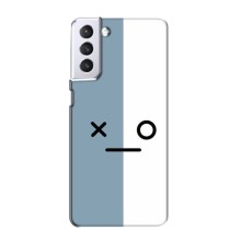 Чохли (ТПУ) (смішні стікери) для Samsung Galaxy S21 (Сіро-білий)