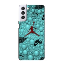 Силиконовый Чехол Nike Air Jordan на Самсунг С21 (Джордан Найк)