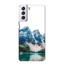 Силиконовый чехол с КАРТИНКАМИ лето для Samsung Galaxy S21 (AlphaPrint) (Гори)