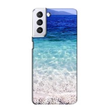 Силиконовый чехол с КАРТИНКАМИ лето для Samsung Galaxy S21 (AlphaPrint) (Море)