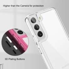 Чехол TPU+PC Clear 2.0 mm metal buttons для Samsung Galaxy S22+ – Прозрачный