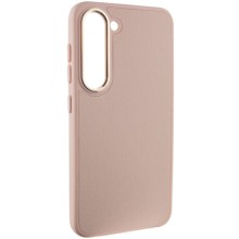 Шкіряний чохол Bonbon Leather Metal Style для Samsung Galaxy S22+ – Рожевий