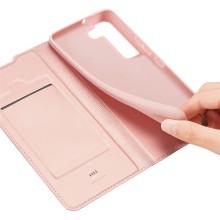 Чохол-книжка Dux Ducis з кишенею для візиток для Samsung Galaxy S22+ – Rose Gold