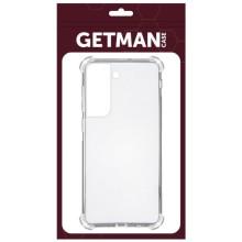 TPU чехол GETMAN Ease logo усиленные углы для Samsung Galaxy S22+ – Прозрачный