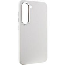 Кожаный чехол Bonbon Leather Metal Style для Samsung Galaxy S22+ – Белый