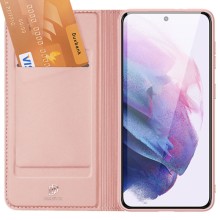 Чехол-книжка Dux Ducis с карманом для визиток для Samsung Galaxy S22+ – Rose Gold