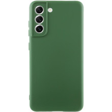 Чехол TPU GETMAN Liquid Silk Full Camera для Samsung Galaxy S22+ – Зеленый