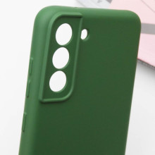 Чехол TPU GETMAN Liquid Silk Full Camera для Samsung Galaxy S22+ – Зеленый