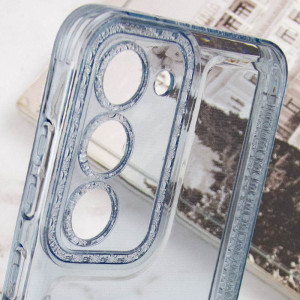 Чехол TPU Starfall Clear для Samsung Galaxy S22+ – Голубой