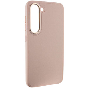Кожаный чехол Bonbon Leather Metal Style для Samsung Galaxy S22+ – Розовый