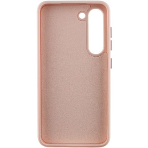 Кожаный чехол Bonbon Leather Metal Style для Samsung Galaxy S22+ – Розовый