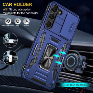 Ударопрочный чехол Camshield Army Ring для Samsung Galaxy S22+ – Синий